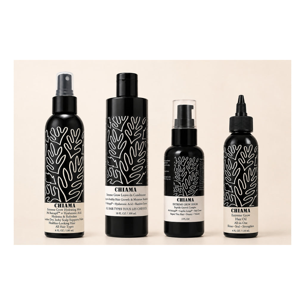 Chiama Extreme Grow 4-Step Hair Growth & Length Retention Routine Set