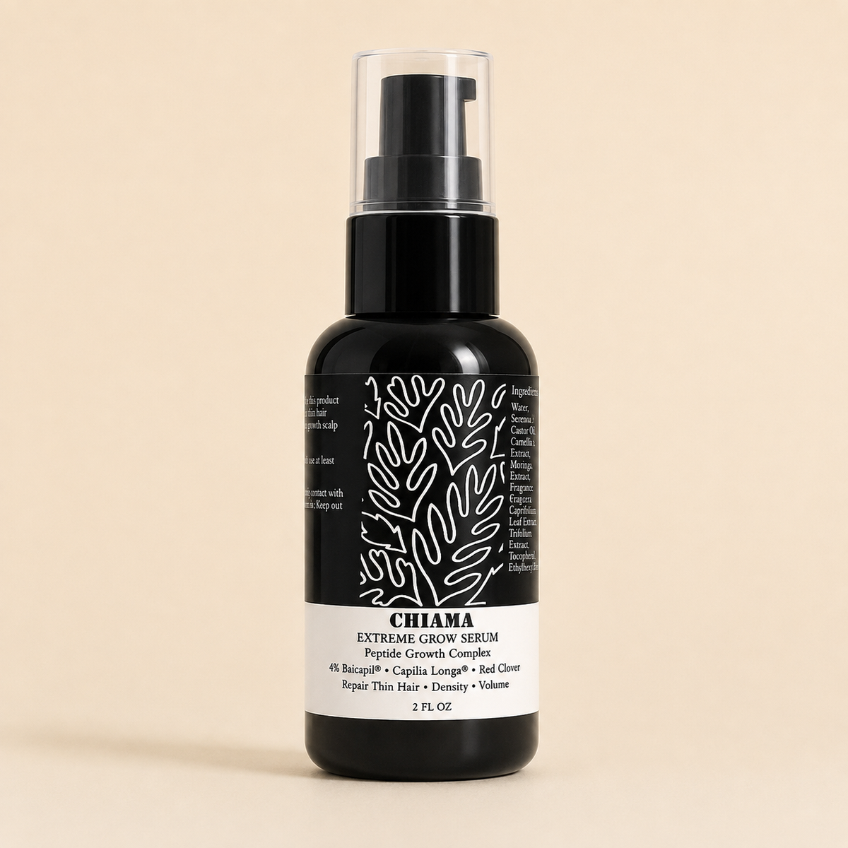 Chiama Extreme Grow Hairline Serum | Peptide Hair Density & Scalp Serum