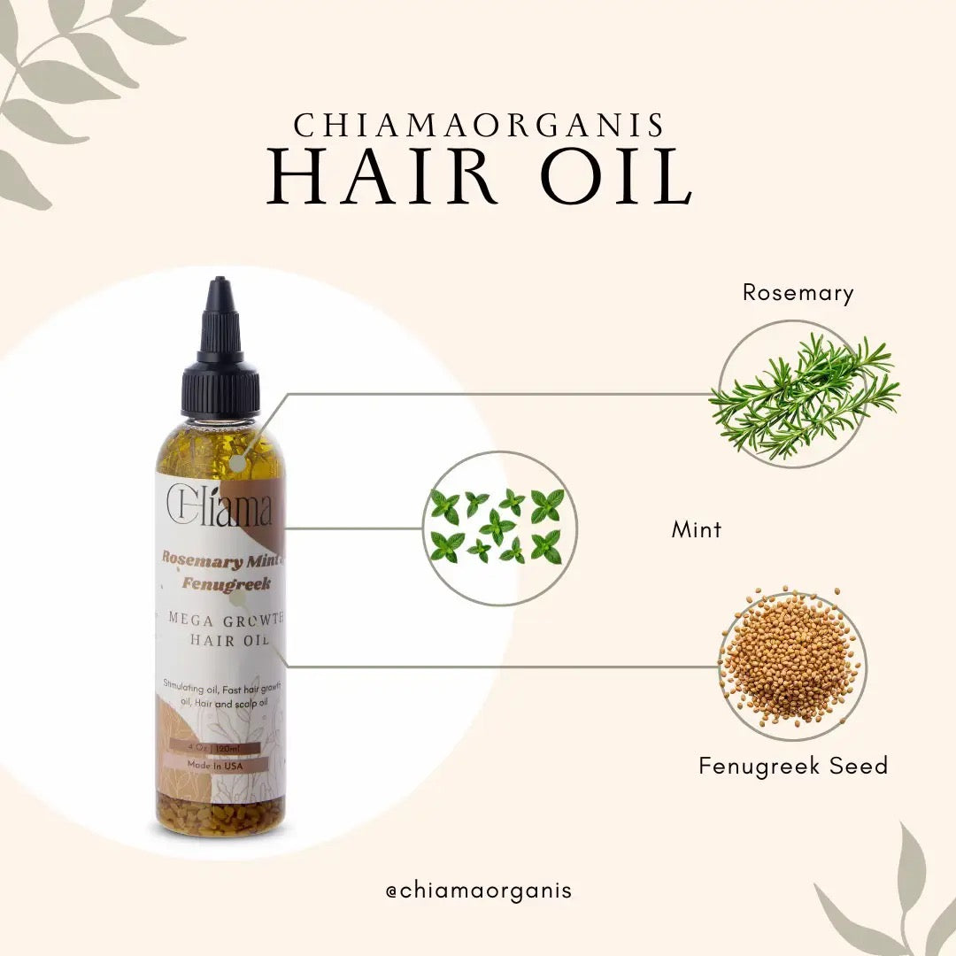 Rosemary Mint & Fenugreek 
Mega Growth Hair Oil