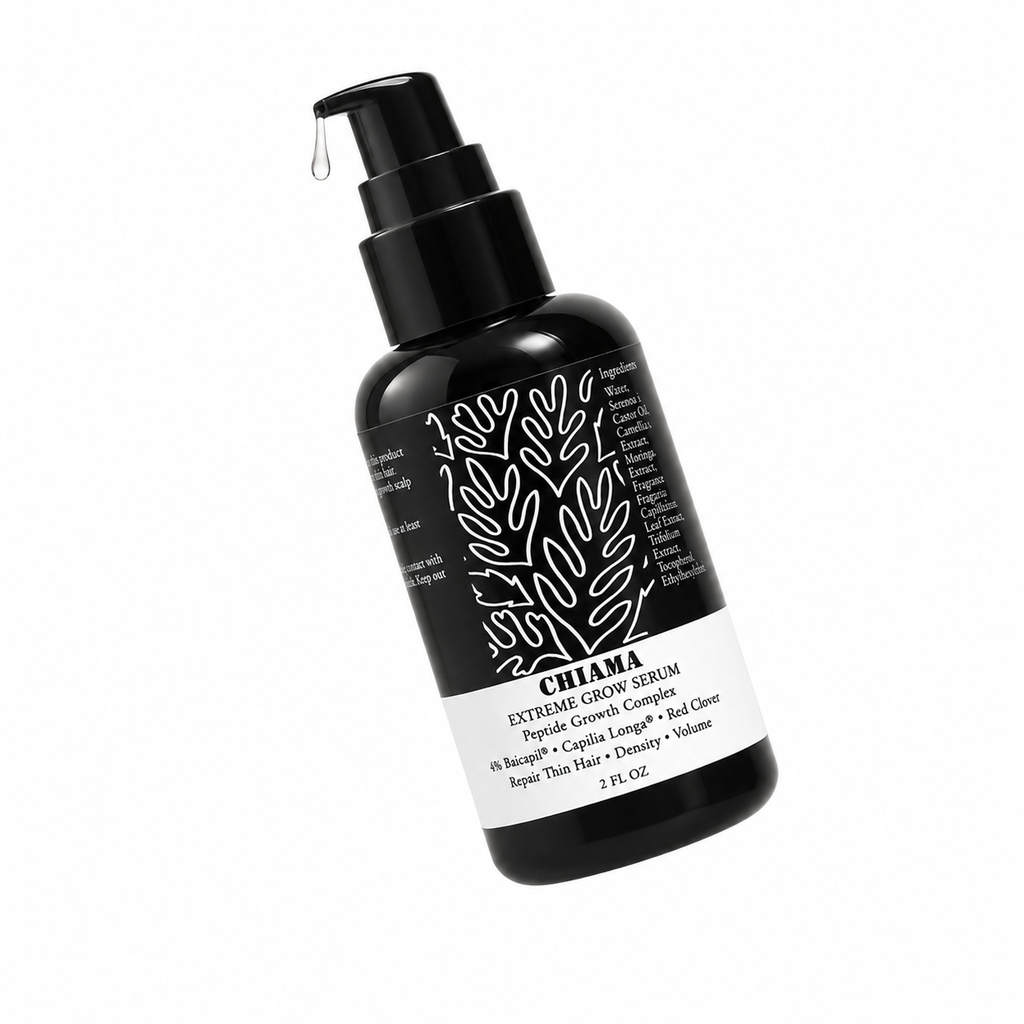 Chiama Extreme Grow 3-Step Scalp & Edge Hair System | Hydrating Mist + Growth Serum + Hair Oil