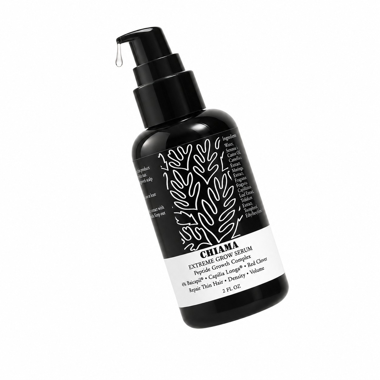 Chiama Extreme Grow 3-Step Scalp & Edge Hair System | Hydrating Mist + Growth Serum + Hair Oil