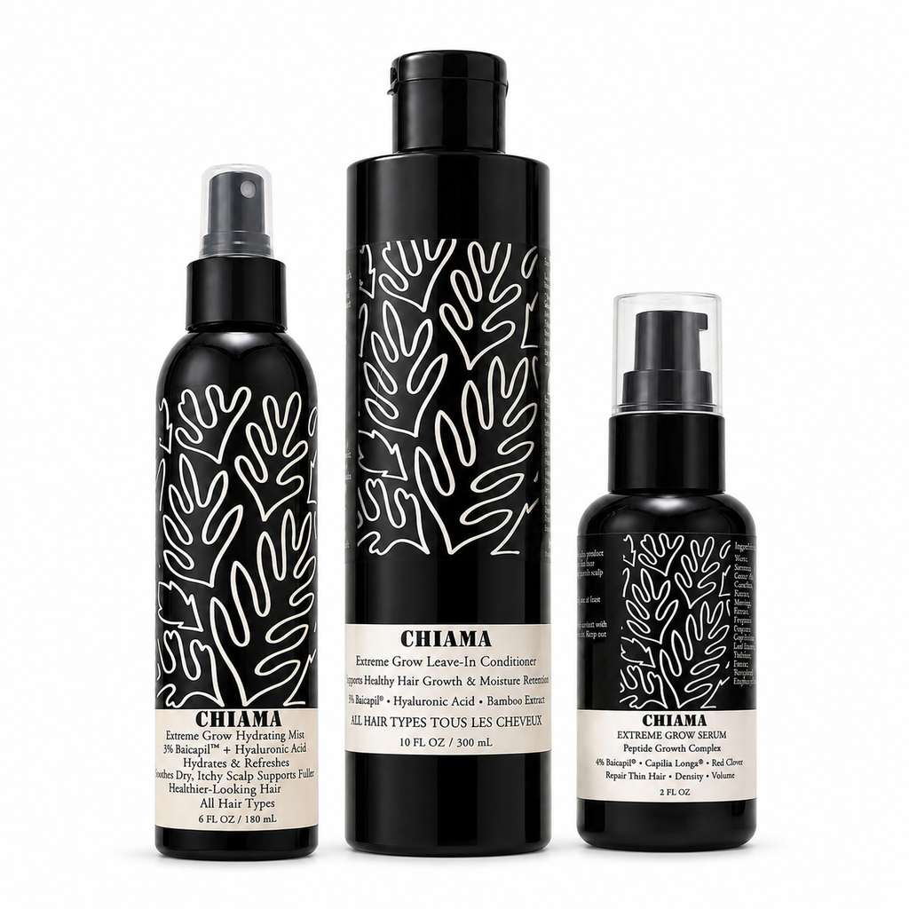 Chiama Extreme Grow 4-Step Hair Growth & Length Retention Routine Set