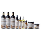 Eliama hair care set with shampoo, conditioner, leave-in, growth oil, serum, deep conditioner for scalp health