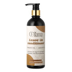 Bottle of Eliama leave-in conditioner with tamanu oil and argan oil, sulfate and paraben free
