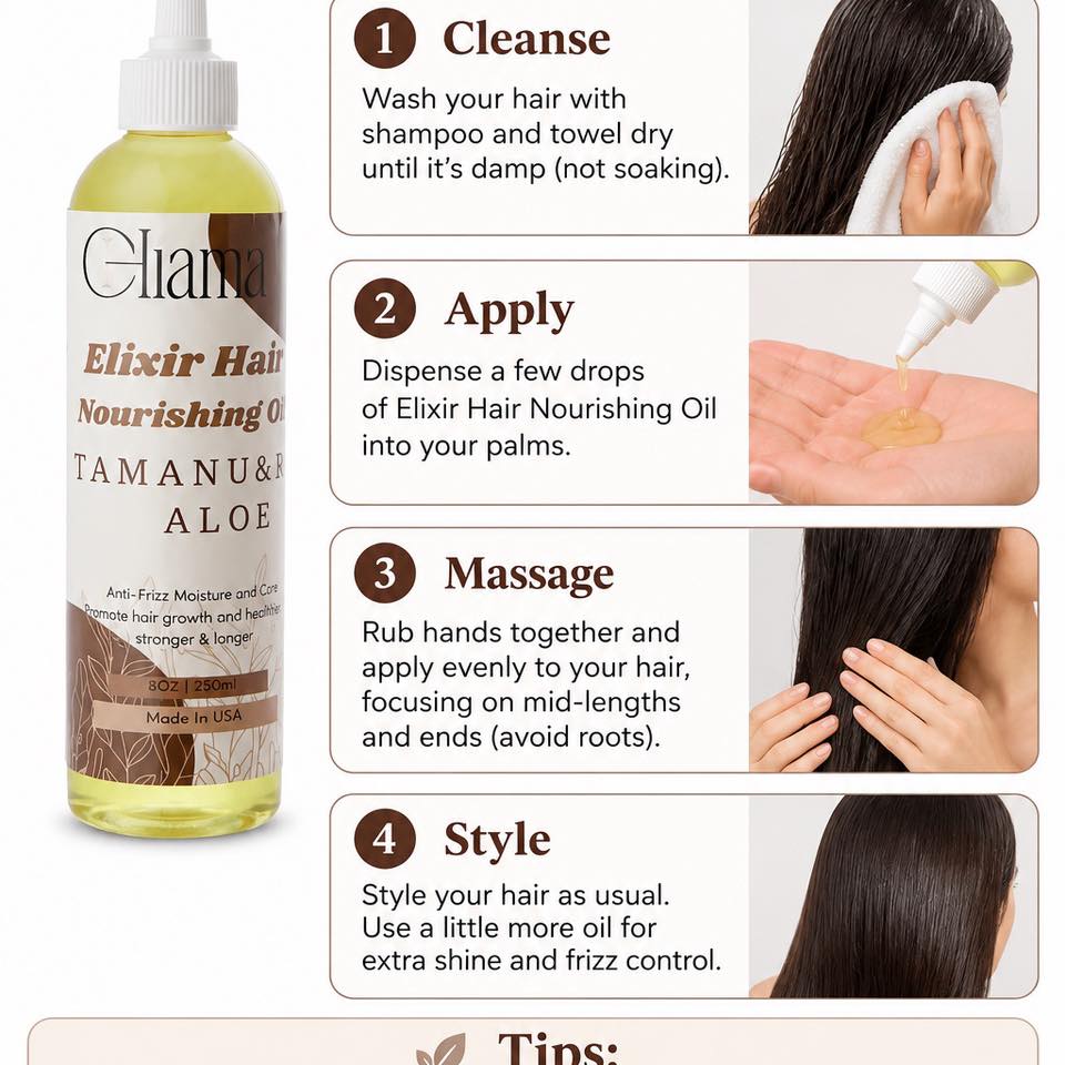 Elixir Hair Nourishing/ Pre-Poo & Sealing Oil
