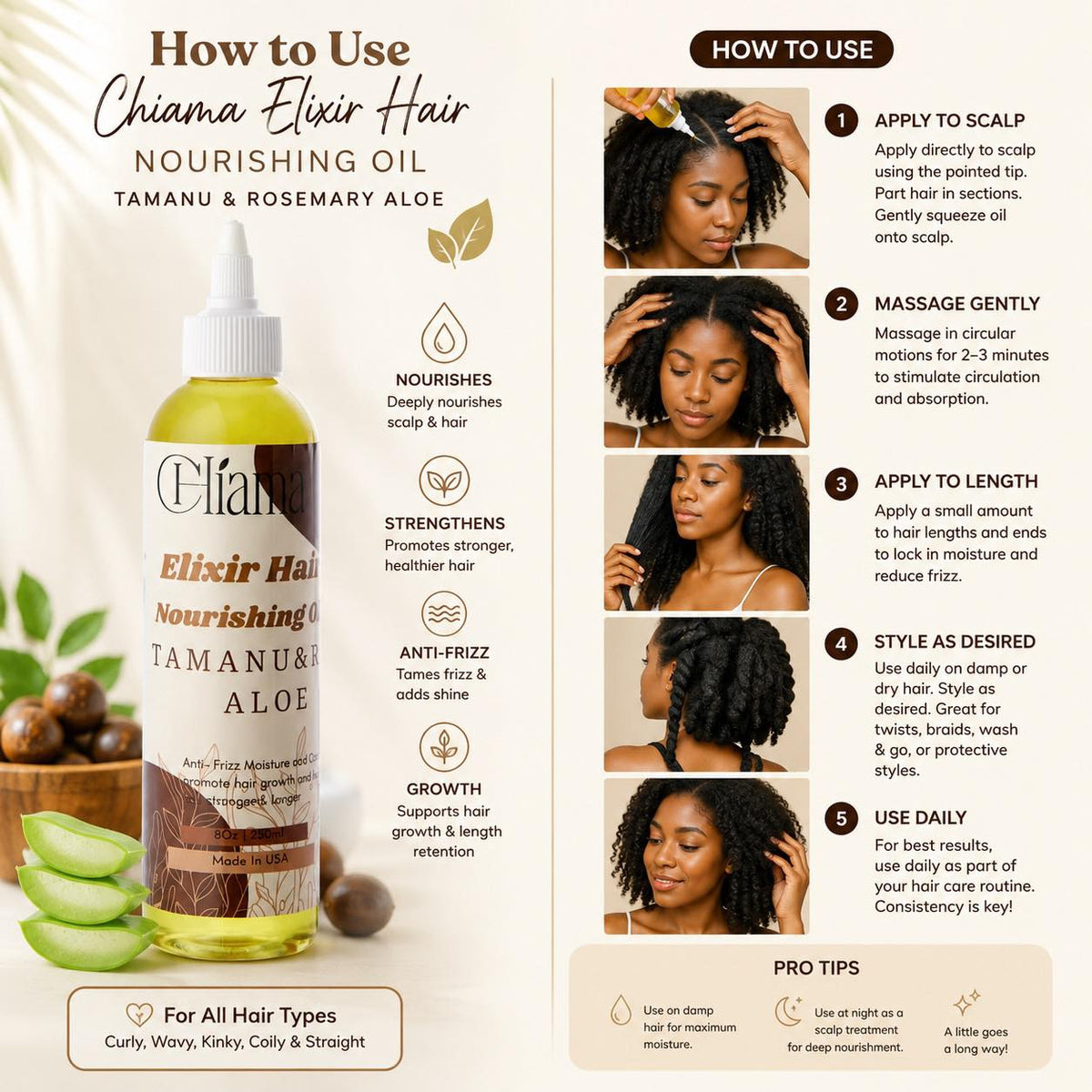 Elixir Hair Nourishing/ Pre-Poo & Sealing Oil